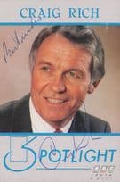 Craig Rich Vintage BBC Weather Presenter Hand Signed Photo