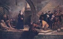 Cranmer at Traitor's Gate by Frederick Goodall Painting Postcard