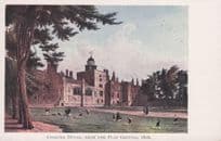 Cricket Match Victorian 1816 Charter House London Old Postcard