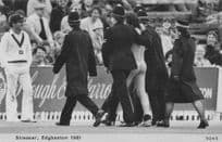 Cricket Streaker At Edgbaston Risque Policeman Arrest Photo Postcard