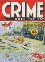 Crime Does Not Pay Fisherman Fishing A Dead Corpse Comic Book Postcard