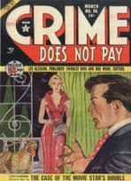 Crime Does Not Pay Movie Stars 1950s Private Eye Comic Book Postcard