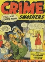 Crime Smashers 1950s Lady Hold Up House Robbery Comic Postcard