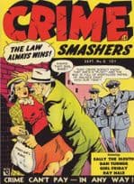 Crime Smashers Bank Robbery Bag Of Money Loot 1950s Comic Postcard