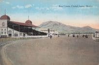 Cuidad Juarez El Paso Mexico Horse Race Racing Postcard