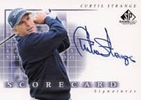 Curtis Strange Scorecard Signatures Hand Signed 2002 SP Golf Autograph Card