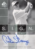 Curtis Strange Sign Of The Times Hand Signed 2002 SP Golf Autograph Card