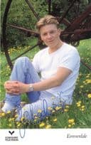 CY Chadwick Nick Bates Emmerdale Early Hand Signed Cast Photo