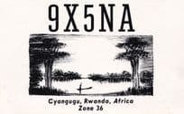 Cyangugu Rwanda Africa QSL 1970s Amateur Radio Card