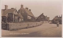 Cyclists Bicycles at Bacton On Sea Norfolk Antique RPC Postcard