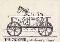 Cycloped Rainhill Trials Liverpool Horse Artist 1970s Transport Postcard