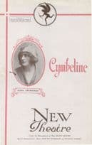 Cymbeline Shakespeare London New Theatre Sybil Thorndike Old Programme