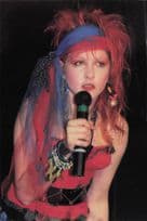 Cyndi Lauper Rare California USA Vintage Postcard