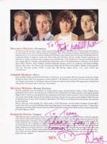 Dairmuid Noyes Mitchell Mullen 2x Hand Signed Theatre Page