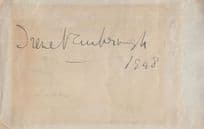 Dame Irene Vanbrugh Antique Film Actress 1948 Hand Signed Autograph