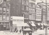 Damrak 32-36 in 1896 Holland Station Cafe Postcard