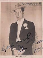 Dan Daniel Conroy Sherry WW1 WW2 Comedian Hand Signed Photo
