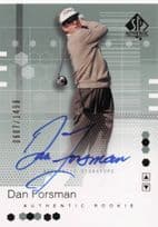 Dan Forsman Authentic Rookie 2002 Golf SP Hand Signed Autograph Card