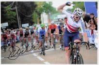 Dan McLay British UCI English Cyclist Large 12x8 Hand Signed Photo