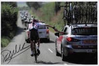 Dan McLay British UCI GB Cyclist Large 12x8 Hand Signed Photo