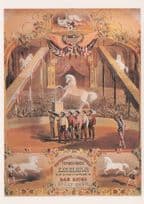 Dan Rice's Horse Circus Victorian Show American Poster Postcard