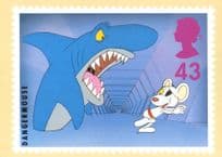 Dangermouse TV Show Royal Mail Postcard