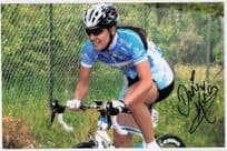 Dani Rowe King British Olympic Gold Medal Cyclist 12x8 Hand Signed PhotoHighs T