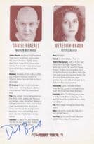 Daniel Benzali James Bond Kevin Anderson Hand Signed Theatre Page