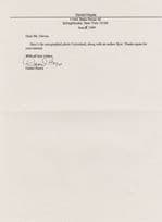 Daniel Hayes American Book Author Hand Signed Letter Ephemera