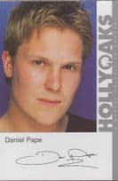 Daniel Pape Hollyoaks Vintage Official Rare Cast Card Photo