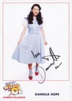 Danielle Hope The Wizard Of Oz Large Hand Signed Photo