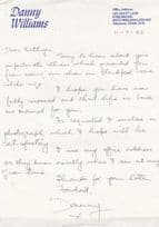 Danny Williams South African Soul Singer 7" CD Private Hand Wrote Signed Letter