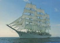 Dar Mlodziezy Polish Tall Sailing Ship Boat Rare Photo Postcard