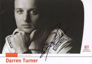 Darren Turner Motor Racing Touring Cars 8x6 Hand Signed Photo