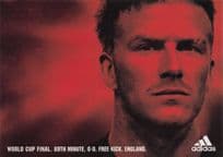 David Beckham England World Cup Famous Goal Adidas Football Postcard