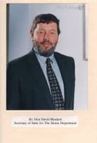 David Blunkett Labour MP Politics Large Hand Signed Photo