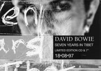 David Bowie Seven Years In Tibet 1997 Promo CD Advertising Postcard