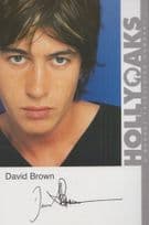 David Brown Hollyoaks Vintage Official Rare Cast Card Photo
