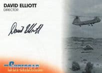 David Elliott Supercar Gerry Anderson's Hand Signed Card Photo