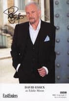 David Essex as Eddie Moon Eastenders Hand Signed Cast Card Photo