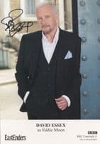 David Essex as Eddie Moon RARE Eastenders Hand Signed Cast Card Photo