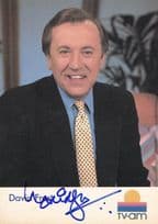 David Frost TVAM Breakfast Television Hand Signed Cast Card Photo