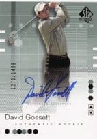 David Gossett First Tee SP 2002 Golf Hand Signed Worn PGA Shirt Card