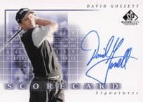 David Gossett Scorecard Signatures Hand Signed 2002 SP Golf Autograph Card