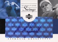 David Gossett Signature Swings Hand Signed 2002 SP Golf Autograph Card