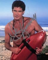 David Hasselhoff Baywatch Knightrider Large 10x8 Hand Signed Photo