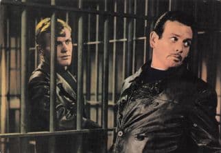 David Janssen The Fugitive TV Show Vintage Rare Spanish Postcard