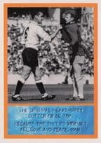 David MacKay Spurs Billy Bremner Leeds Umbro Football Shirt Postcard