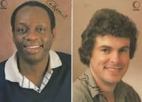 David Moran 2x ITV Central Television 1980s Cast Card Photo s