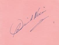 David Nixon Old TV Magician Hand Signed Autograph Page